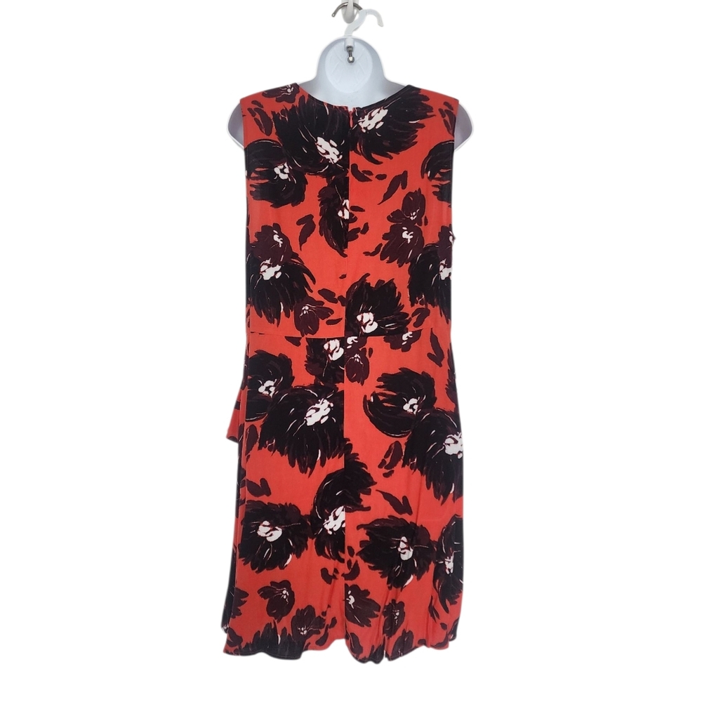 NWOT A New Day Floral Sleeveless Summer Dress Size Medium Orange Lightweight. - Picture 3 of 9